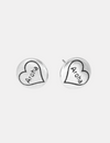 Round Silver Aroha Earrings
