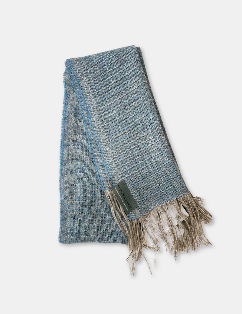 Wool Scarf - Blue