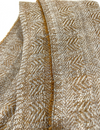 Wool Scarf - Brown Chevron