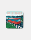 Wellington Travel Poster Coaster