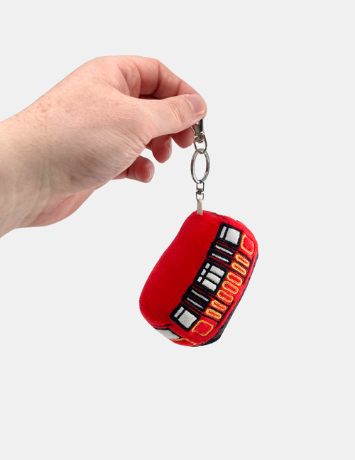 Cable Car Plush Keyring