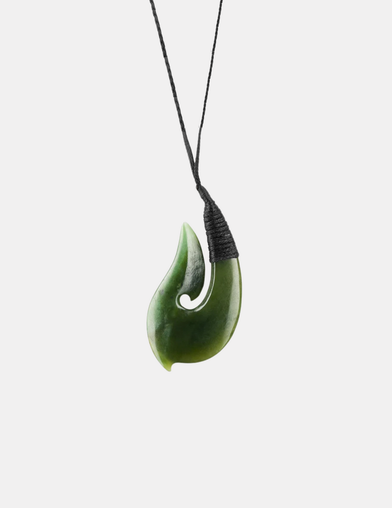 Classic Matau Pounamu Pendant 6cm