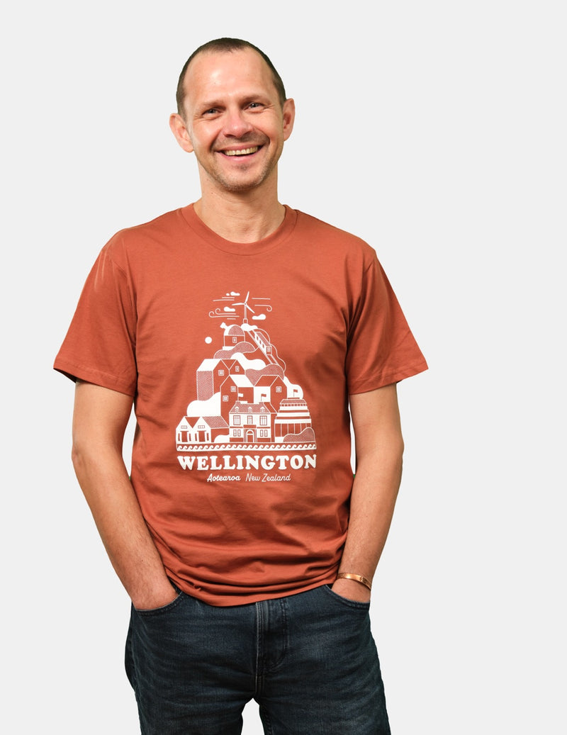 Wellington Stacked T-Shirt - Clay