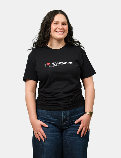 I Heart Wellington T-Shirt - Black