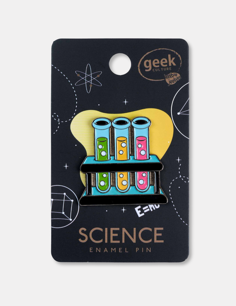 Test Tube Rack Enamel Pin