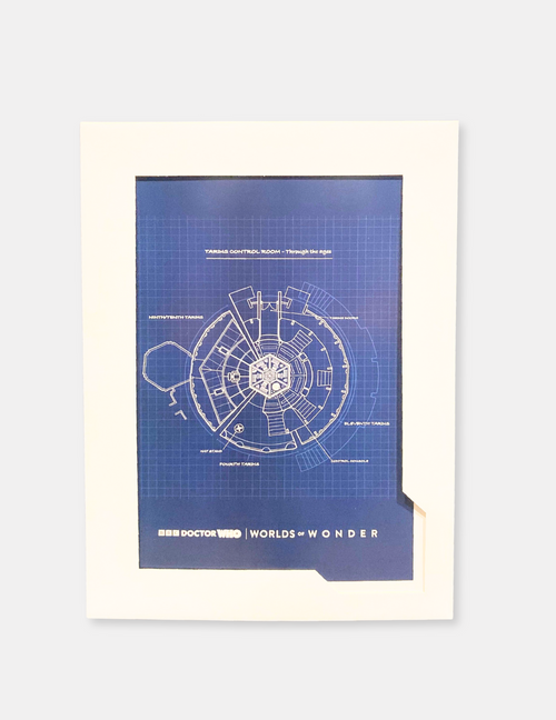 Doctor Who Mounted Print