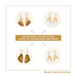 Wellington Museum Neutral Layered Pippi Hoop Earrings