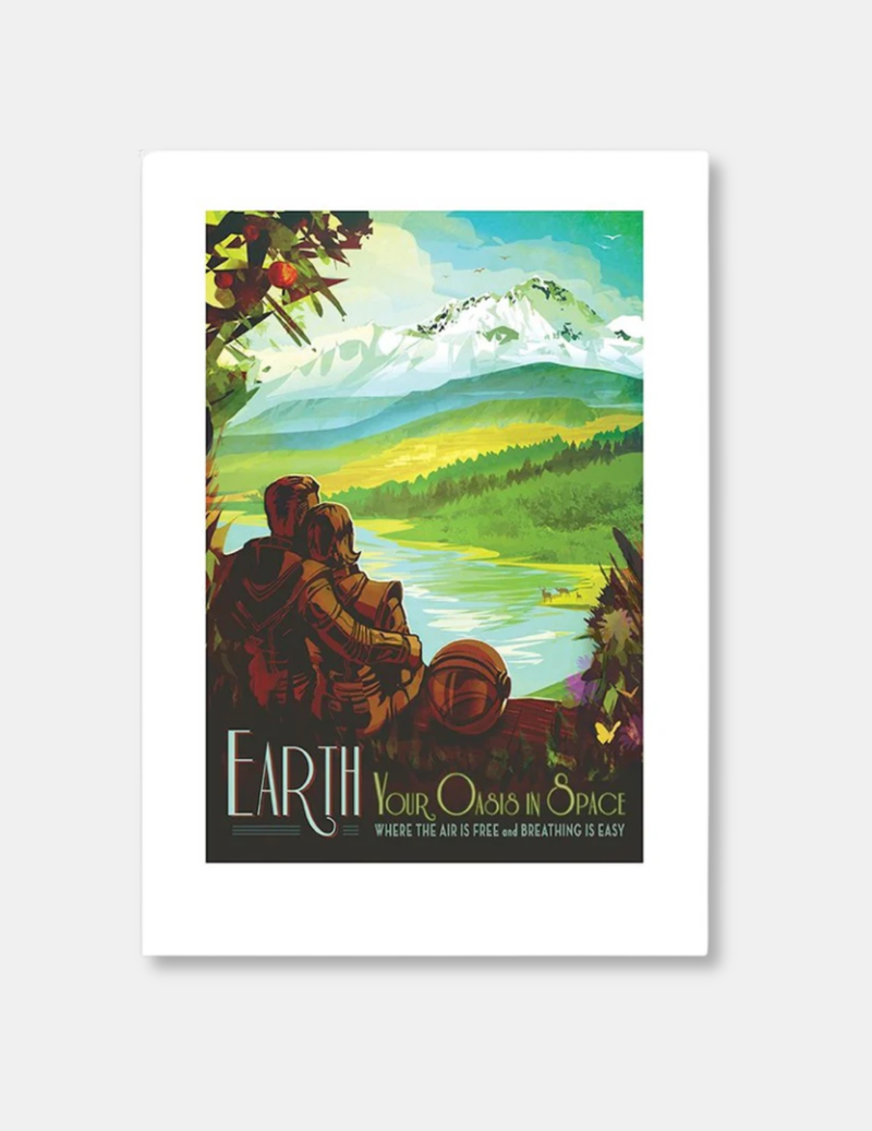 NASA Earth Travel Print A4