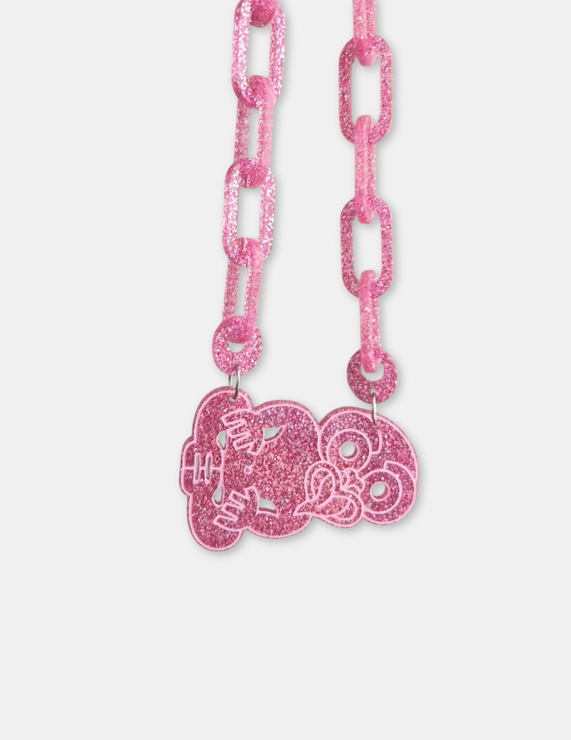Hei Tiki - Pink Glitter