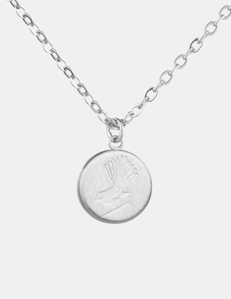 Piwakawaka Silver Necklace