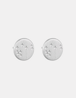 Round Mystical Matariki Silver Studs