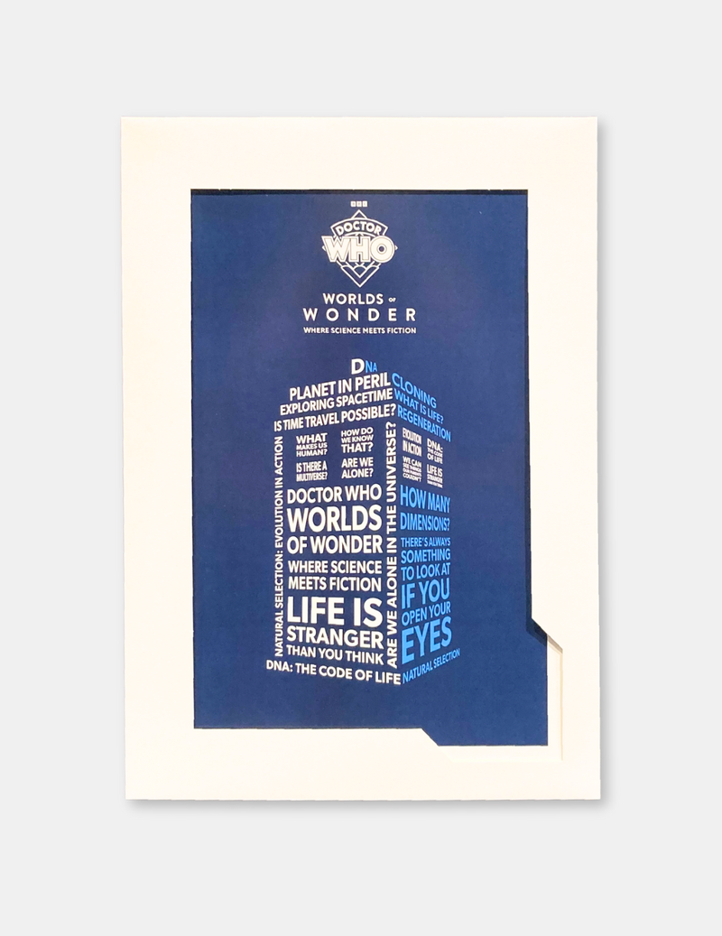 Doctor Who Mounted Print