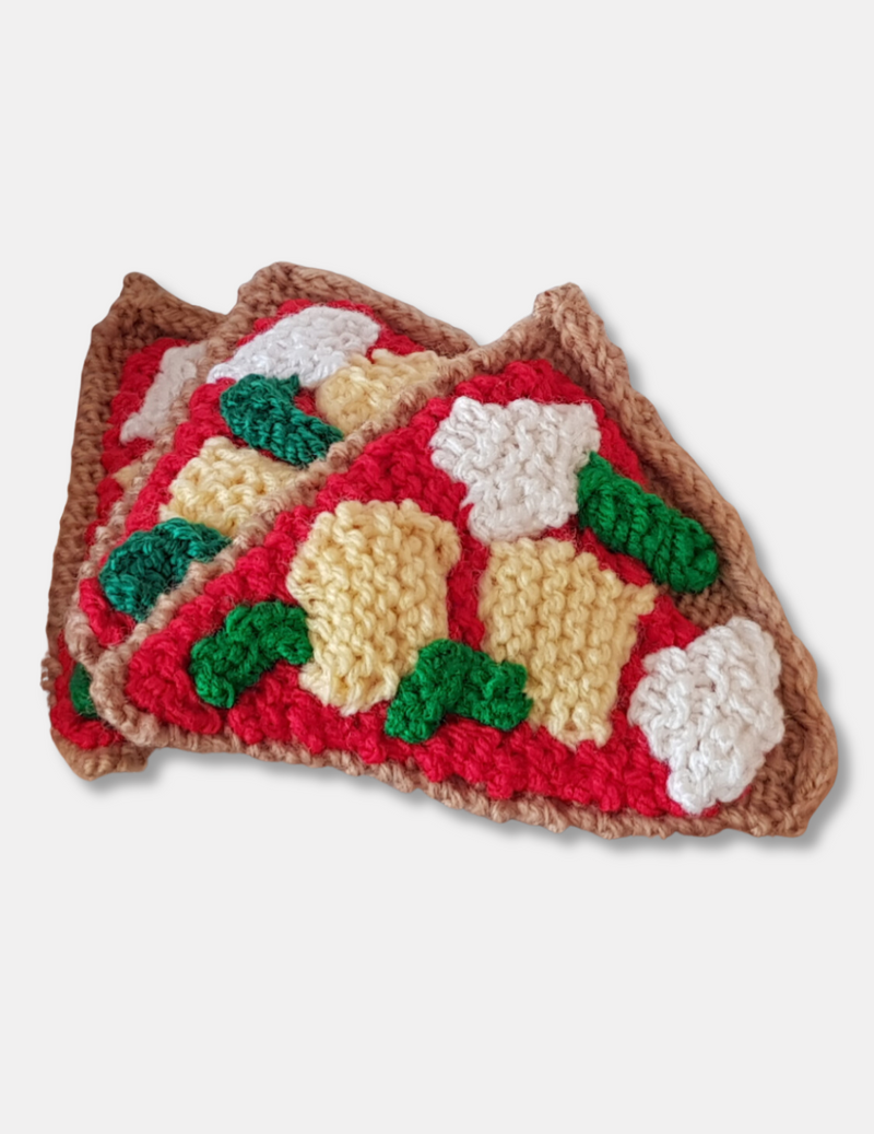 Knitted Pizza Slice (vege)